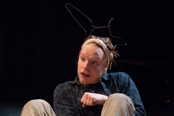 Freddie Fox in A Midsummer Night's Dream at Southwark Playhouse until 1st July CREDIT Harry Grindrod