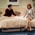 Charles Dorfman (Guy) and Carolyn Backhouse (Lindsay) in Buckland Theatre Company's Some Girl(s) at Park Theatre. Credit Claire Bilyard (10)